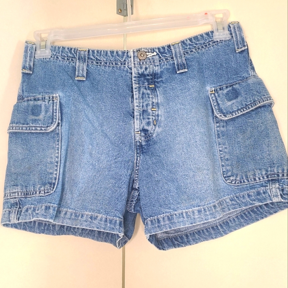 Vintage 90s Old Navy Denim Cargo Shorts Y2K